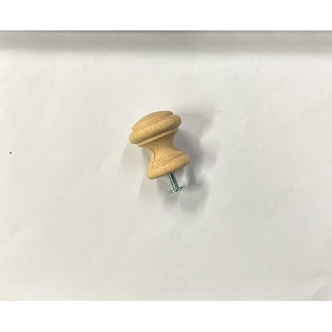 ORECA -  POMOLO  IN LEGNO DI FAGGIO GREZZO 30X31MM