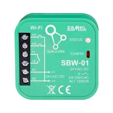 Zamel, Wi-Fi-Torsteuerung SBW-01 - 1-Kanal - Kompakt - Fernsteuerung per Smartphone - Sicher und zuverlässig