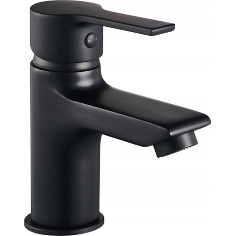 Grifo de lavabo Bralos negro Invena (1/3)