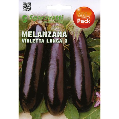 SEMI PER ORTAGGI E VEGETALI melanzana violetta lunga
