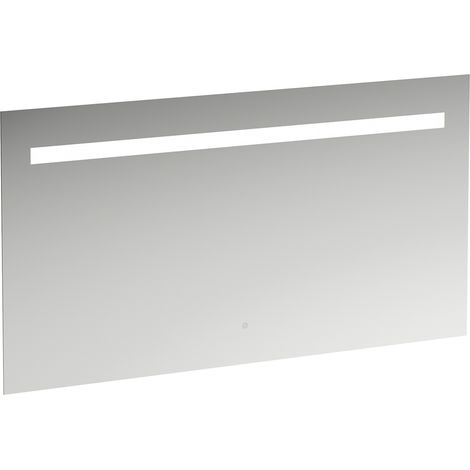 Miroir Leelo courant avec éclairage LED horizontal intégré, cadre