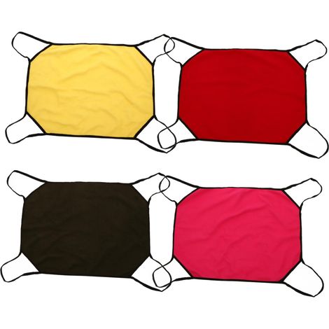 Lit Suspendu pour Chat 4 Pièces Hamacs De Chevet pour Chat Hamac pour Chat pour Animaux De Compagnie Hamac pour Chat D extérieur (1/4)