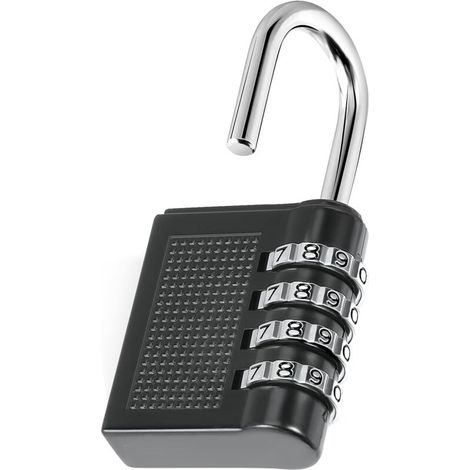 Cadenas à Code Serrure Combinée Imperméable pour Valise, Casier, Scolaire & Portail Alliage de Zinc Renforcé Sécurité Renforcée Extérieur (1/5)