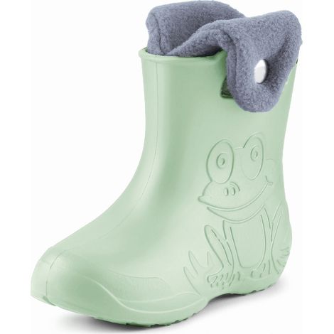 Ladeheid Bottes de Pluie en EVA Unisexe Enfant Fille Garçon LA-CA-04 (Vert Olive/Gris, 32/33 EU) (1/5)
