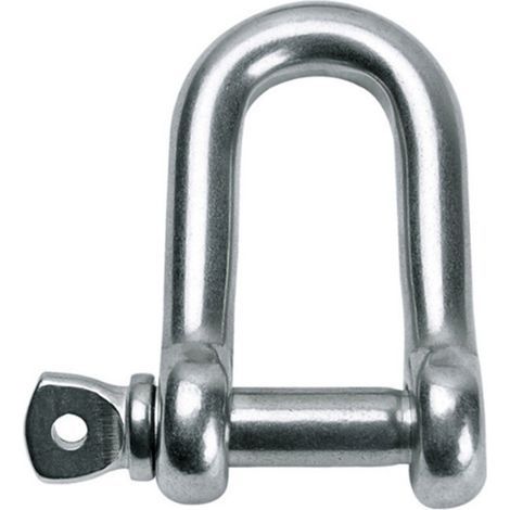 Industriel Manilles de levage en acier M8 10 articles Sangles en U pour sacs de sable de fitness robustes Chaînes à manille en acier robuste pour cordages marins (1/5)