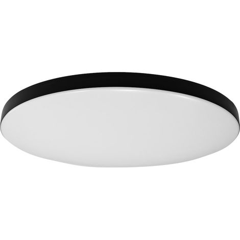 Plafoniera tonda nera Ø75 LED 80W CCT telecomando SIENA (1/5)