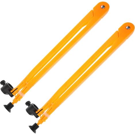 Compas Circulaire pour Dessiner de Grands Arcs en Plastique Orange 2pcs Outil Pédagogique pour Tableau Blanc en Démonstrations en Classe (1/5)