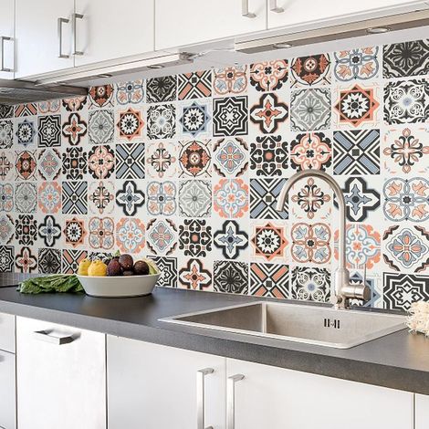 Film mosaïque autocollant pour crédence de cuisine 60 x 500 cm Pour cuisine En PVC (1/5)