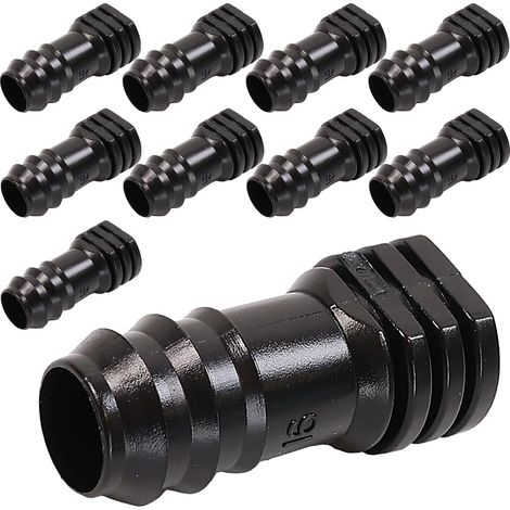 Cache-culots pour tuyau d'eau avec tube à goutte de 16 mm, connecteur d'obturation x10 (1/3)