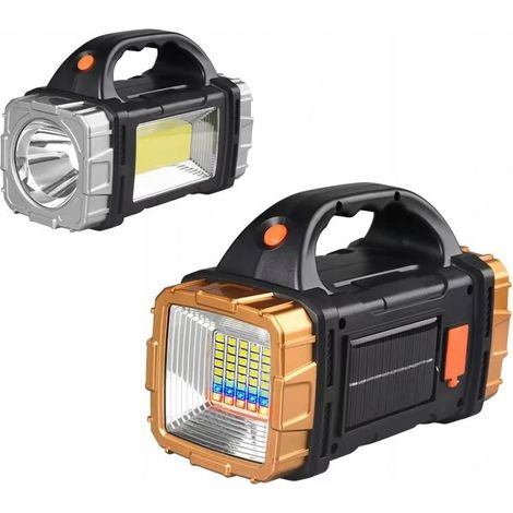 Potente faro multifunzione ricaricabile da 25 W, torcia solare da turismo (1/5)