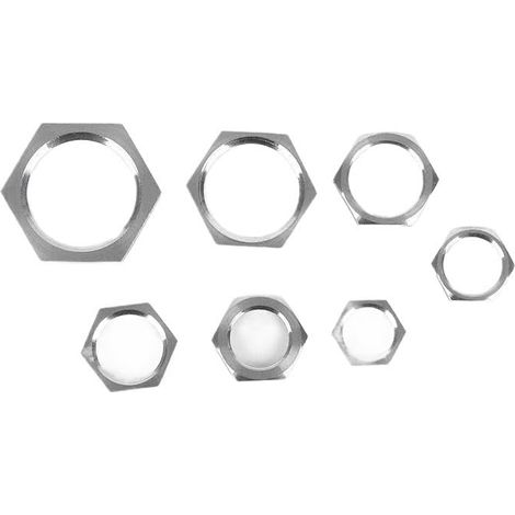 Écrou de blocage hexagonal femelle métrique M8-32, acier (1/3)