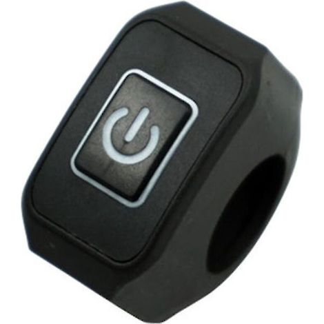 Motorrad-Lenkerschalter mit LED-Beleuchtung, Momenttaster für Elektroautos, 22 mm, weiß (1/5)