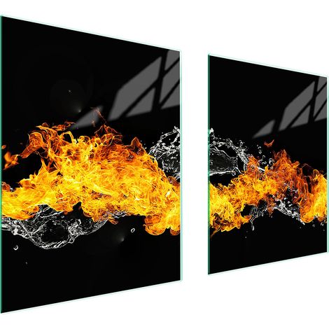 GLASSCHUTZPLATTE FÜR HERD 85x52 FIRE (1/5)