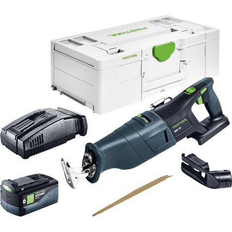 Festool RSC 18 EB-Basic Akku Säbelsäge 18 V Brushless + 1x Akku 5,0 Ah + Schnellladegerät + Systainer