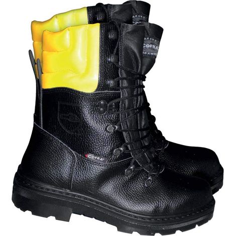 Cofra Scarponi Woodsman BIS da Taglialegna 43, neri, 25580-000