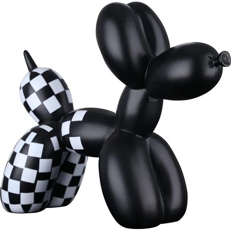 Dekorative Ballonhundefigur, Hundeskulptur für Zuhause, Tierkunst, Wohnzimmerdekoration, Spielzeughundefigur