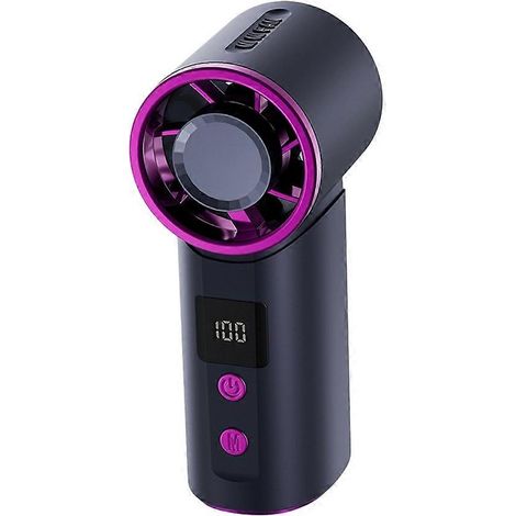 Mini-Ventilator mit 5 Geschwindigkeitsstufen, Digitalanzeige, einstellbarer Turbofunktion, tragbar, leise, zum Aufhängen, für den Außenbereich. (1/5)