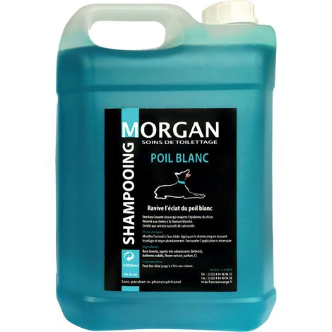 Shampoing poil blanc Morgan : 5L