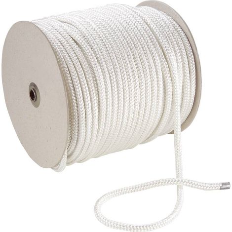 Corde en polyester 20054 (Ø x L) 5 mm x 100 m blanc