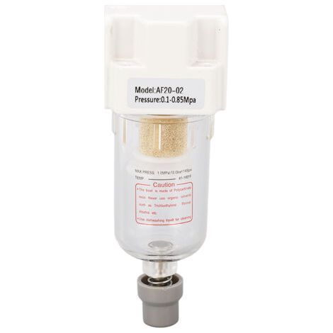 Filtre à air G1/4 po, régulateur de pression, accessoire de tuyau de compresseur, fonction de purge 0,1 à 0,85 MPa (1/5)