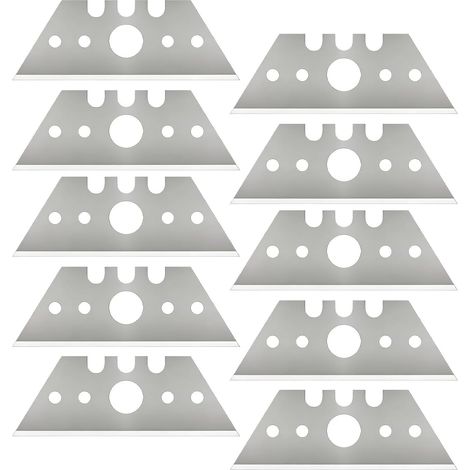 Lame Cutter Trapeze,52 x 19 x 0,6 mm Lames de Rechange Universal Art Couteau Lames pour Cutter,Lame de Cutter Pour Couper le Cuir,Les Tapis et le Carton épais (1/5)