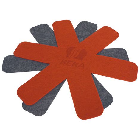 Beka Lot de 2 Feutrines de Protection Rouge et Gris (1/5)