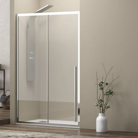 Porta doccia nicchia 150cm scorrevole vetro 8mm altezza 200h KEL4000 kamalu