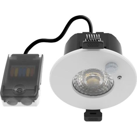 Spot LED Encastrable RE2020 avec Détecteur 7W IP65 CCT Recouvrable et Variable V2 - 60 deg - Switch 2700-3000-4000-5700K