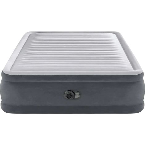 [NEUWERTIG] B-Ware Intex Queen Comfort Plush Airbed Luftbett Luftmatratze 220/40 V Interne Pumpe Grau