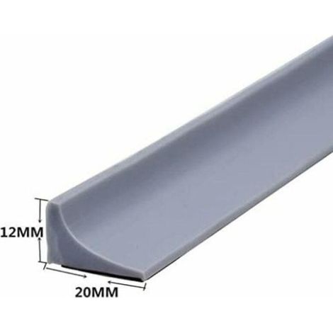 Cancello doccia grigio da 2 m con sistema di ritenzione in silicone e soglia anti-trabocco in gomma adesiva - ALTRO (1/4)