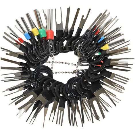 Kit de herramientas Aiperq para la extracción de terminales de cables eléctricos y conectores de crimpado para aplicaciones automotrices. (1/4)