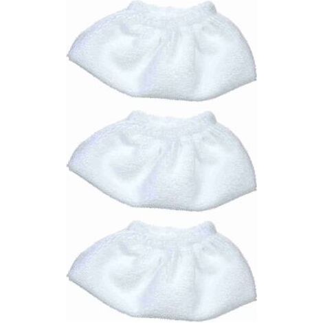 Lot de 3 chiffons de rechange pour aspirateur Karcher SC2/ SC3/ SC4/ SC5, chiffons éponge, housse de buse, accessoires (1/4)