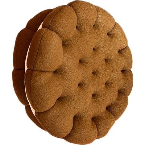 Coussin Cookie mignon, doux et respirant, garnissage en coton PP, pour lit de dortoir ou de chevet, 450 g, couleur chocolat