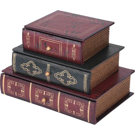Dekorative, buchförmige Schmuckschatulle zum Verschenken und Aufbewahren von Halsketten