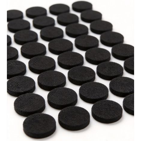 Patins en Feutre Auto-Adhésifs 48 PCS 25 mm - Patins pour Meubles Noir - Patin Meuble Premium - Patin Feutre Autocollant (1/5)
