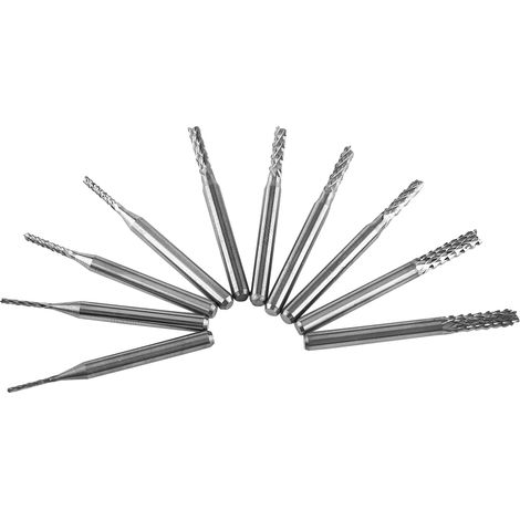 10 Stück Hartmetall-Fräser, Gravierfräser, Trennscheiben 1,0, 1,5, 2,0, 2,5, 3,0 mm (1/5)