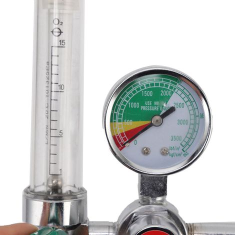 Inhalateur d'oxygène à bouée, filetage interne CGA540, régulateur d'oxygène, débitmètre, absorbeur, inhalateur à bouée, équipement médical d'urgence pour soins à domicile (1/5)