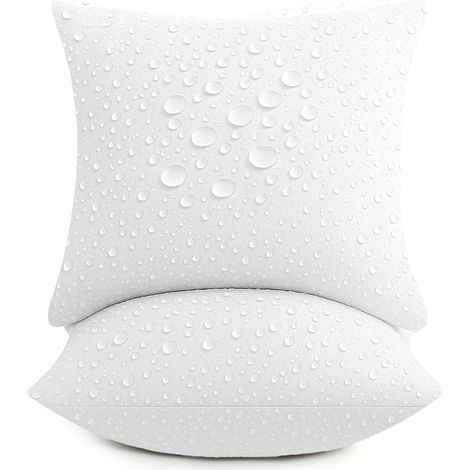 Deodar Rembourrage de Coussin 50x50 cm en Lot de 2 - Soutien Doux, résistant aux intempéries pour l'intérieur et l'extérieur (1/5)