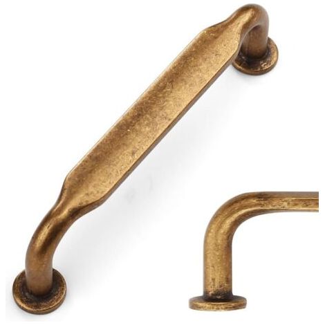 5 Pièces Rétro Poignee de Meuble Cuisine bronze 96mm Alliage de zinc Poignées Meubles avec Vis, pour Bureaux, Tiroirs, Armoires, Placard (1/4)