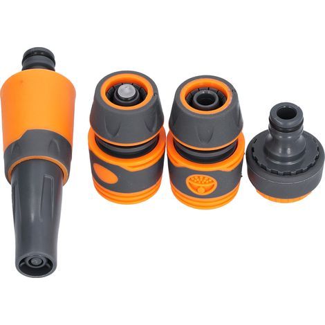Ensemble de pulvérisateur d'eau G1/2, buse de tuyau d'arrosage ABS pour jardin, voiture, extérieur, animaux de compagnie, bain (1/5)