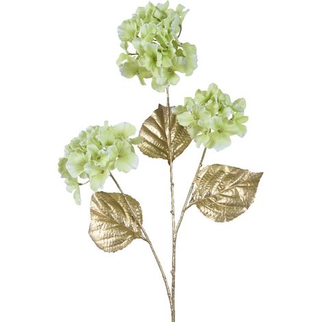 Ramo decorativo color Oro e verde per decorazioni e composizioni di fiori h 87 cm (1/2)
