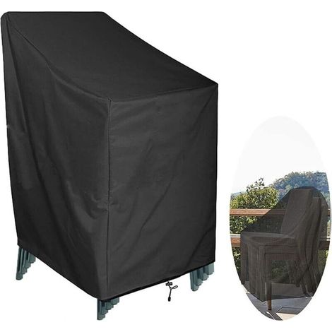 Waterproof Outdoor Chair Covers, Garden Furniture Covers, Heavy-Duty 420D Oxford Fabric, Tear-Resistant, Windproof and UV-Resistant, 120 x 65 x 65 x 80 cm (1/5)