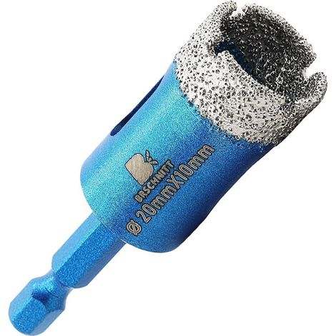 Foreuse diamant 25mm, queue hexagonale, pour carrelage, granit, marbre (1/5)