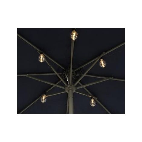 LUCI SOLARI 20 LED 120CM PER OMBRELLONI DA GIARDIN (1/2)