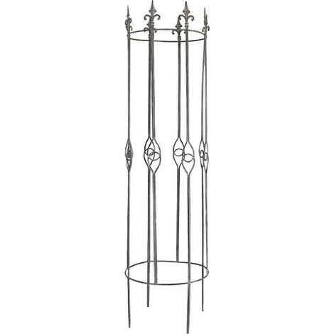 Grande colonne jardin fleur de lys 40x154cm