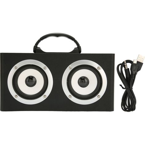 Enceinte Bluetooth Portable avec Insertion de Carte, Basse Puissante et Design Élégant - Version Export Noir (1/5)