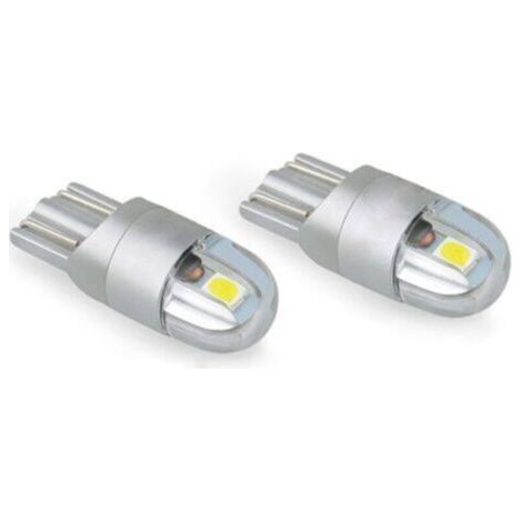royaluxe-T10 Led Feu de Position Veilleuses, 12v 6000K Blanc Led Clignotant Pour Ampoule Plaque Feux de Gabarit Voiture Moto