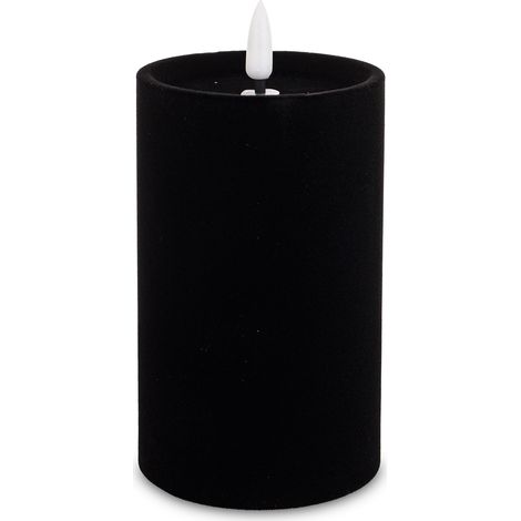 Bougie LED avec minuterie, noire, 15 x 8 x 8 cm (1/5)