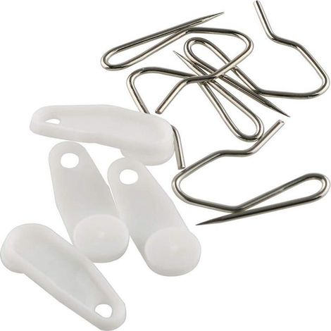 Ensemble de 50 crochets pour poulies de rideaux, accessoires de poulies silencieuses en plastique à roulement à billes, accessoires de rideaux faciles à remplacer