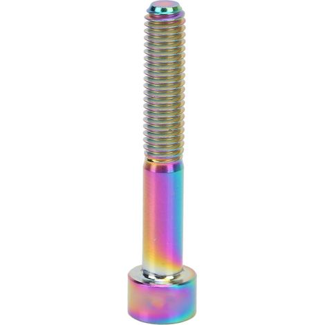 Cale de potence vélo M6x40mm en alliage de titane, vis de fixation supérieure pour tige de direction, boulon de remplacement robuste, entretien cycliste, pièce légère et durable. (1/5)